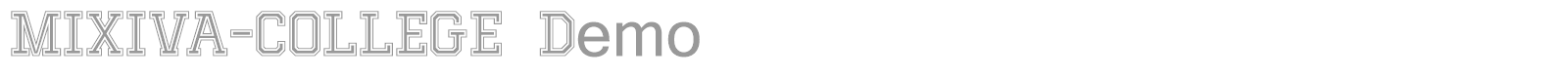 Mixiva font preview